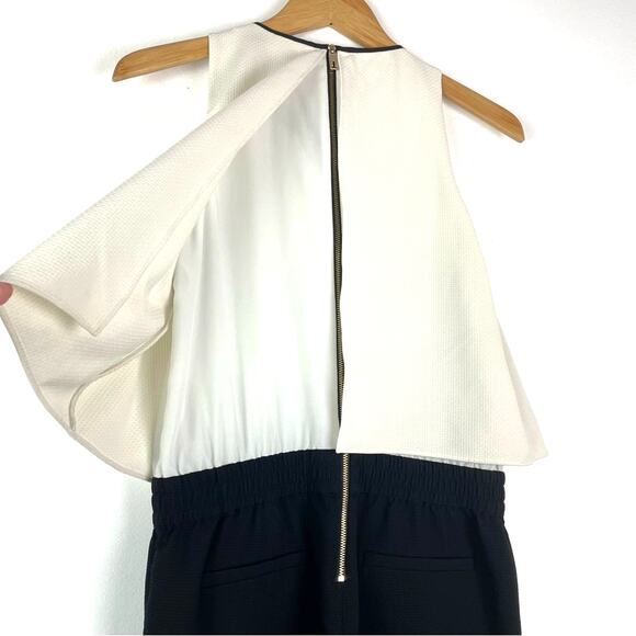 Ted Baker Pantsuit Jumper Black Pants White Top 6 - Picture 6 of 12